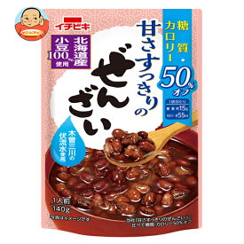 [ポイント5倍！5/16(土)1時59分まで全品対象エントリー&購入]イチビキ 甘さすっきりの糖質・カロリー50%オフぜんざい 140g×20(10×2)袋入×(2ケース)｜ 送料無料 ぜんざい レトルト 糖質 カロリー デザート