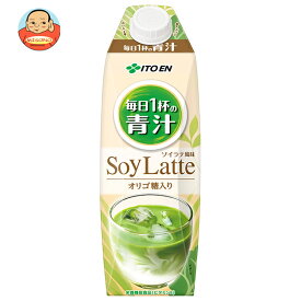 伊藤園 毎日1杯の青汁 ソイラテ風味 1000ml紙パック×6本入×(2ケース)｜ 送料無料 栄養 健康 低カロリー 豆乳