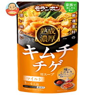 モランボン 熟成濃厚 キムチチゲ用スープ マイルド 750g×10袋入｜ 送料無料 鍋スープ 鍋つゆ ストレート…