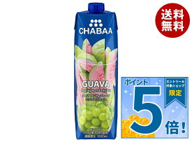 [ポイント5倍！10/9(金)1時59分まで全品対象エントリー&購入]HARUNA(ハルナ) CHABAA(チャバ) 100%ミックスジュース グァバ 1000ml紙パック×12本入｜ 送料無料 グァバ ジュース 果汁100% ミックスジュース 果実