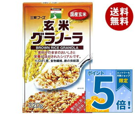 [ポイント5倍！10/9(金)1時59分まで全品対象エントリー&購入]三育フーズ 玄米グラノーラ 320g×12個入｜ 送料無料 玄米 グラノーラ 朝食 シリアル 食品