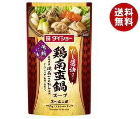 ダイショー 鶏南蛮鍋スープ 750g×10袋入×(2ケース)｜ 送料無料 鍋スープ 調味料 鶏なんばん なべ