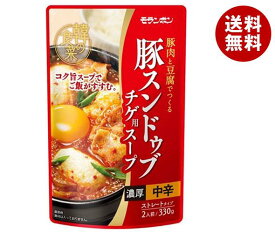 モランボン 韓の食菜 豚スンドゥブチゲ用スープ 330g×10袋入｜ 送料無料 鍋 鍋つゆ 鍋スープ 中辛 調味料 韓国料理