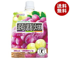 マンナンライフ クラッシュタイプの蒟蒻畑ライト ぶどう味【特定保健用食品 特保】 150gパウチ×30本入｜ 送料無料 ゼリー飲料 蒟蒻畑 ぶどう味 こんにゃくゼリー ぶどう ブドウ