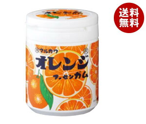 丸川製菓 オレンジマーブルガムボトル 130g×6個入×(2ケース)| 送料無料 お菓子 ガム 駄菓子