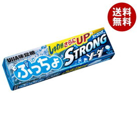 UHA味覚糖 ぷっちょスティック ストロングソーダ 10粒×10個入｜ 送料無料 お菓子 ソフトキャンディ ソーダ