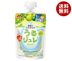 森永乳業 うるジュレ GREEN 100gパウチ×36本入×(2ケース)｜ 送料無料 果実 ゼリー飲料 ベビー 赤ちゃん 水分補給 乳酸菌