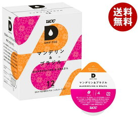 UCC DRIP POD(ドリップポッド) マンデリン&ブラジル 12P×12箱入｜ 送料無料 嗜好品 コーヒー類 専用カプセル