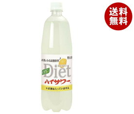 博水社 ダイエットハイサワー レモン 1000mlペットボトル×15本入｜ 送料無料 炭酸飲料 割り材 PET 果汁 1l 1L Diet