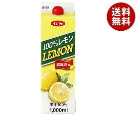 ジーエスフード GS 100％レモン 1000ml紙パック×6本入｜ 送料無料 果汁飲料 レモン 希釈用 料理用 飲料用