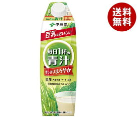 伊藤園 毎日1杯の青汁 すっきりまろやか豆乳ミックス 1000ml紙パック×6本入｜ 送料無料 栄養 健康 低カロリー 豆乳