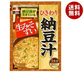 旭松 袋入生みそずい ひきわり納豆汁3食 46.5g×10袋入×(2ケース)｜ 送料無料 味噌汁 みそ汁 納豆 ひきわり納豆 納豆汁