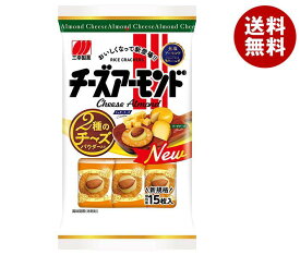 【送料無料・メーカー/問屋直送品・代引不可】三幸製菓 チーズアーモンド 15枚×16袋入｜ お菓子 おつまみ・せんべい 袋