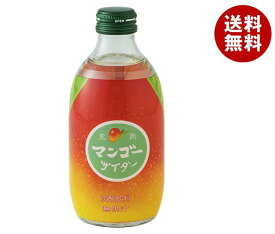 友桝飲料 完熟マンゴーサイダー 300ml瓶×24本入｜ 送料無料 サイダー ソーダ 炭酸 スパークリング マンゴー