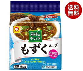 東洋水産 マルちゃん 素材のチカラ もずくスープ (3.6g×5食)×6袋入｜ 送料無料 インスタント もずく フリーズドライ スープ