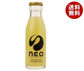 友桝飲料 n.e.o(ネオ)プレミアムジンジャーエール 95ml瓶×24本入｜ 送料無料 炭酸 ジンジャーエール 瓶 炭酸飲料 割り材