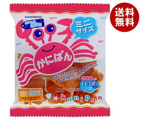 三立製菓 ミニかにぱん 80g×12袋入｜ 送料無料 一般食品 パン 菓子パン