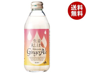 JAわかやま 生姜丸しぼり ジンジャーエール 250ml瓶×24本入×(2ケース)| 送料無料 炭酸 スパークリング ソーダ 生姜丸しぼり 新生姜 ビタミンC