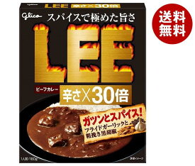 江崎グリコ ビーフカレーLEE 辛さ×30倍 180g×10箱入×(2ケース)｜ 送料無料 リー 一般食品 レトルトカレー スパイス