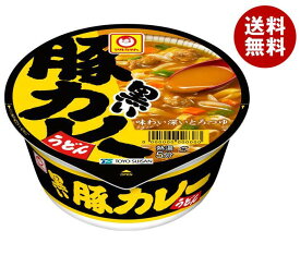 東洋水産 マルちゃん 黒い豚カレーうどん 87g×12個入｜ 送料無料 インスタント食品 即席 カップめん うどん