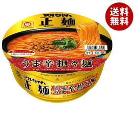 東洋水産 マルちゃん正麺 カップ うま辛担担麺 126g×12個入｜ 送料無料 インスタント カップ麺 ラーメン 坦々麺