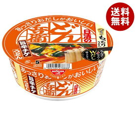 日清食品 日清のあっさりおだしがおいしいどん兵衛 旨辛チゲうどん 69g×12個入｜ 送料無料 インスタント 即席 うどん