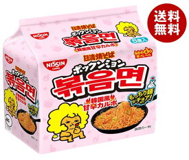 日清食品 日清焼そば ポックンミョン 韓国風甘辛カルボ 5食パック×6個入｜ 送料無料 焼そば 日清 インスタント 袋麺 即席