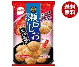 【送料無料・メーカー/問屋直送品・代引不可】栗山米菓 瀬戸の汐揚 えび塩味 16枚×12袋入｜ お菓子 おつまみ・せんべい 袋 塩 海老味