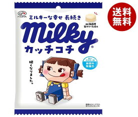 不二家 カッチコチ ミルキー袋 80g×6袋入｜ 送料無料 ペコちゃん お菓子 アメ 飴 ソフト キャンディー