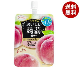 たらみ おいしい蒟蒻ゼリー ピーチ味 150gパウチ×30本入｜ 送料無料 ゼリー飲料 こんにゃく 桃 パウチ 低カロリー