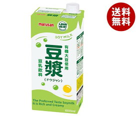 マルサンアイ 豆乳飲料 豆ジャン 1000ml紙パック×6本入｜ 送料無料 紙パック 豆乳 豆乳飲料 豆漿 ドウジャン