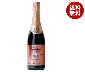 成城石井 シャメイ スパークリングレッドグレープジュース 750ml瓶×12本入｜ 送料無料 果実飲料 ぶどうジュース 濃縮還元 果汁100% 炭酸ガス入り