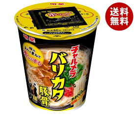 明星食品 チャルメラカップ バリカタ豚骨 66g×12個入｜ 送料無料 インスタント食品 即席 カップめん ラーメン とんこつ 麺