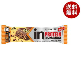 森永製菓 inバー プロテイン ザクザクチョコ 12本入×(2ケース)｜ 送料無料 チョコ チョコレート 高タンパク 栄養 チョコバー