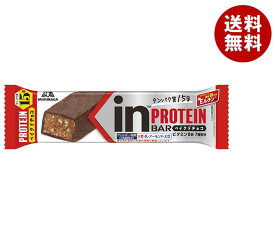 森永製菓 inバー プロテイン ベイクドチョコ 12本入｜ 送料無料 チョコ チョコレート 高タンパク 栄養 チョコバー