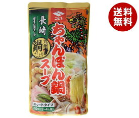 ニビシ醤油 長崎ちゃんぽん鍋 720ml×10袋入｜ 送料無料 調味料 鍋スープ 鍋つゆ だし