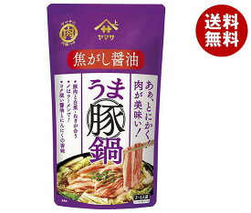 ヤマサ醤油 うま豚鍋つゆ 焦がし醤油 750gパウチ×12袋入｜ 送料無料 一般食品 調味料 鍋スープ 鍋つゆ 醤油だし