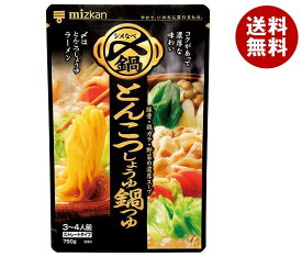 ミツカン 〆まで美味しい とんこつしょうゆ鍋つゆ ストレート 750g×12袋入×(2ケース)｜ 送料無料 一般食品 調味料 鍋スープ