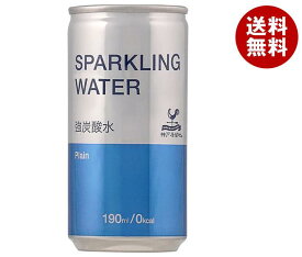 富永貿易 神戸居留地 スパークリングウォーター 190ml缶×30本入｜ 送料無料 強炭酸水 ソーダ 炭酸 ミネラルウォーター 水 割り材