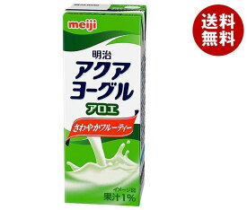 明治 アクアヨーグル アロエ 200ml紙パック×24本入 メーカー 問屋直送｜ 送料無料 乳性 紙パック アロエ フルーツ
