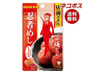 【全国送料無料】【ネコポス】UHA味覚糖 忍者めし (梅かつお) 20g×10袋入｜ お菓子 グミ ハードグミ 忍者式ダイエット