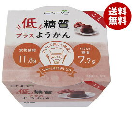 遠藤製餡 低糖質プラスようかん こし 90g×24(6×4)個入｜ 送料無料 低糖質 こしあん 和菓子 ようかん 羊羹 菓子