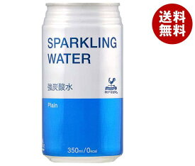 富永貿易 神戸居留地 スパークリングウォーター 350ml缶×24本入×(2ケース)｜ 送料無料 炭酸飲料 炭酸水 強炭酸 ソーダ 割り材 缶