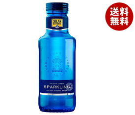 スリーボンド SOLAN DE CABRAS(ソラン デ カブラス) スパークリング 330ml瓶×24本入×(2ケース)｜ 送料無料 炭酸水 中硬水 ブルーボトル スペイン カルシウム マグネシウム