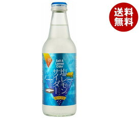 川崎飲料 塩レモンサイダー 340ml瓶×24本入｜ 送料無料 炭酸 スパークリング ソーダ サイダー