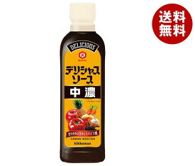 キッコーマン デリシャスソース 中濃 500mlペットボトル×20本入×(2ケース)｜ 送料無料 ソース 調味料 中濃ソース