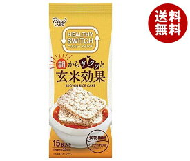 幸福米穀 朝からサクッと玄米効果 ブラウンライスケーキ 15枚×12(6×2)袋入｜ 送料無料 米 お菓子