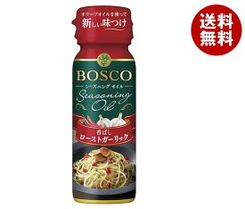 日清オイリオ BOSCO(ボスコ) シーズニングオイル ローストガーリック 90gペットボトル×15本入×(2ケース)｜ 送料無料 オリーブオイル 調味料 食用油 オイル