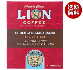 キーコーヒー ライオンコーヒー シングルサーブ チョコレートマカダミア (8g×4袋)×6袋入×(2ケース)｜ 送料無料 嗜好品 コーヒー類 フレーバーコーヒー チョコ マカダミア