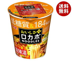 明星食品 ロカボNOODLES おいしさプラス ピリ辛酸辣湯 58g×12個入｜ 送料無料 インスタント食品 即席 カップめん